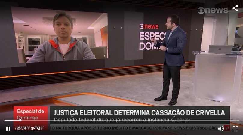 Leia mais sobre o artigo Luiz Fernando Casagrande Pereira concede entrevista à GloboNews